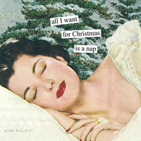 Christmas Nap Cocktail Napkins by Anne Taintor