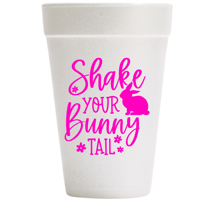 Shake Your Bunny Tail Styrofoam Easter Cups